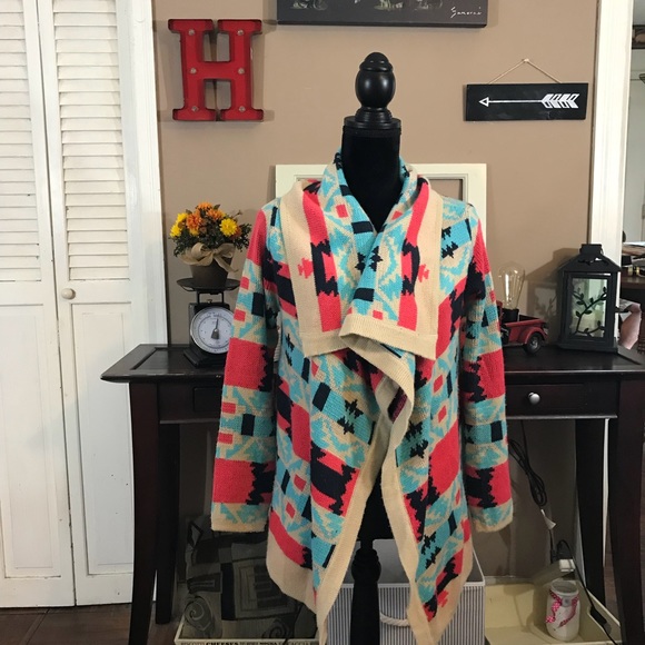 kate collection Sweaters - Kate Collection  Aztec tribal cardigan sweater s